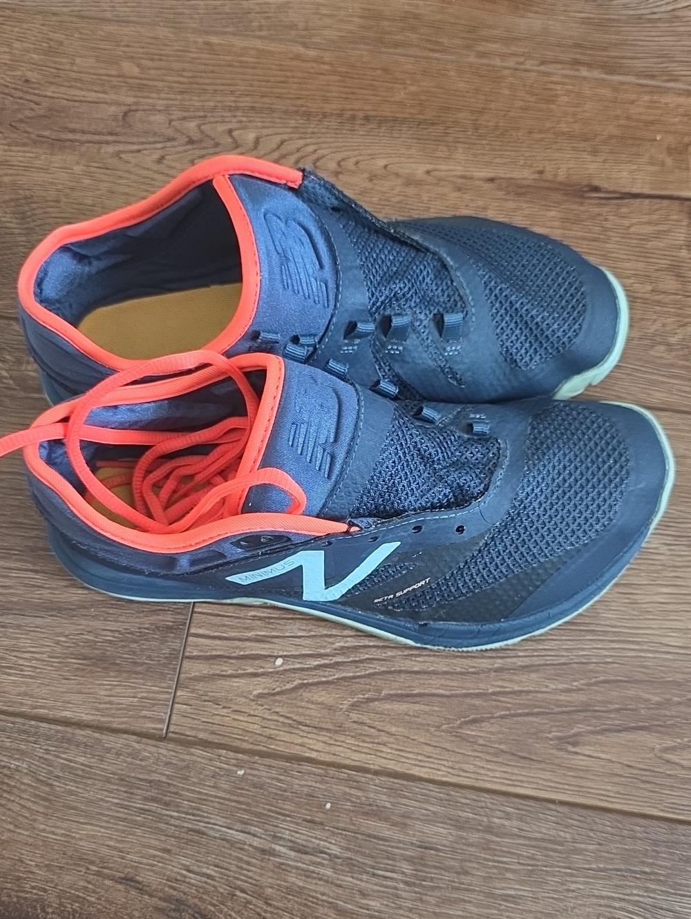Vibram Blue Sneakers with Coral and Light Blue Accents